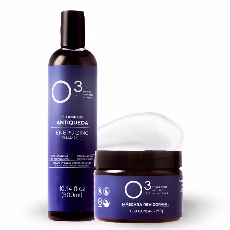 Kit Shampoo Antiqueda + Máscara Revigorante - Fortalecimento Capilar Natural