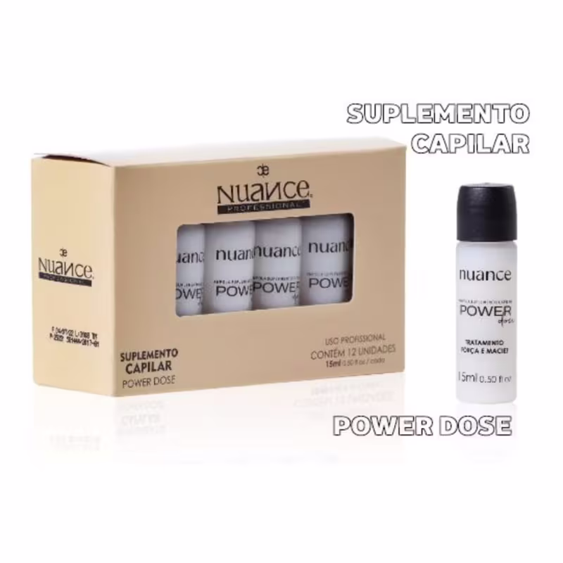 Ampola Suplemento Capilar Power Dose caixa c/ 12 un - Nuance