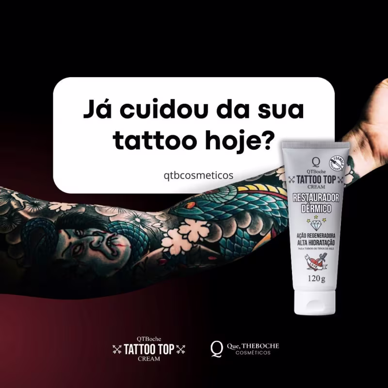 Kit Que, TheBoche Cosméticos Tattoo Top Cream Restaurador Dérmico (3 Unidades)
