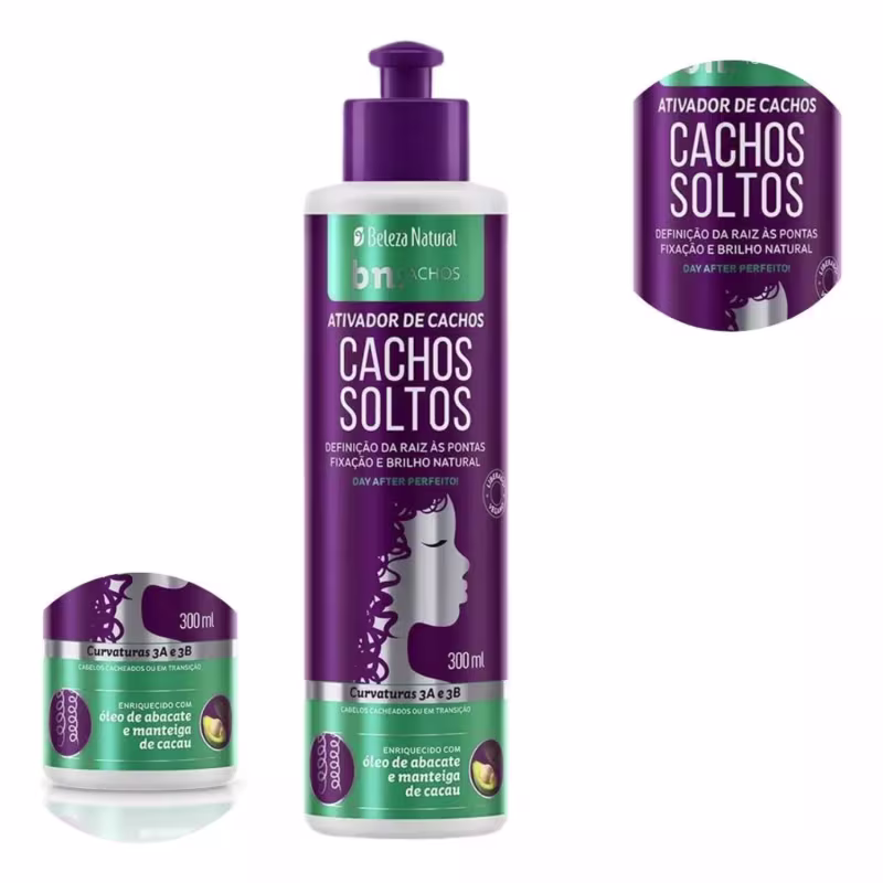 Ativador Cachos Soltos 300ml - Beleza Natural