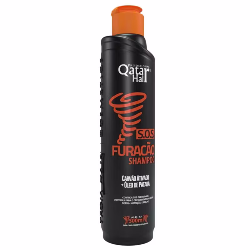 Shampoo  Furacão Troia Hair Agente Anti Oleosidade 300ml - Para Cabelos Mistos e Oleosos