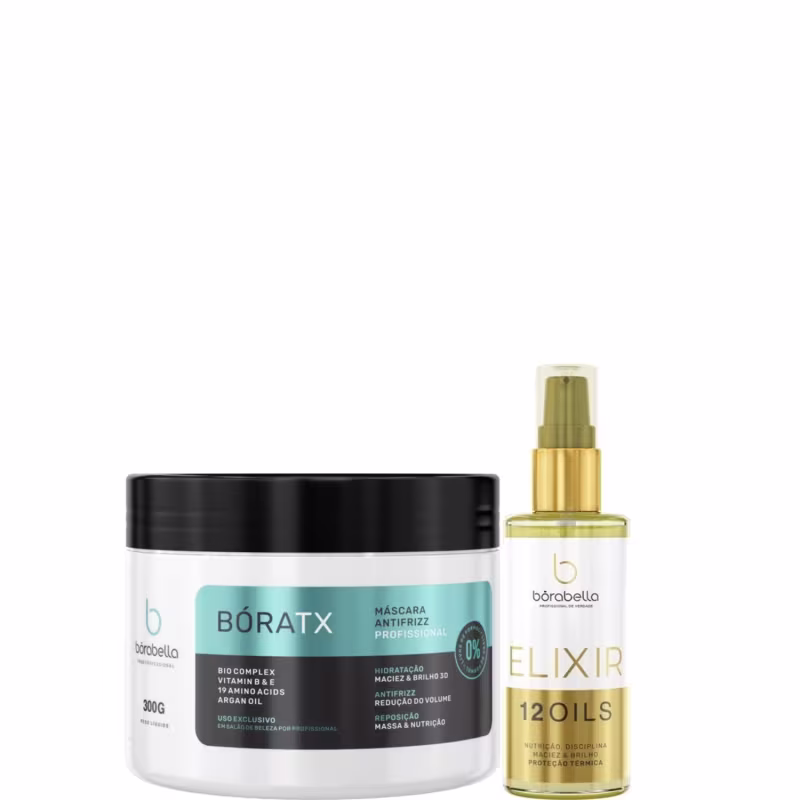 Bóratx Borabella 300g + Elixir 12 Óleos Reparador 60ml