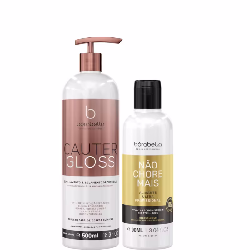 Kit Borabella Cauter Gloss + Não Chore Mais Step 2 (2 Produtos)