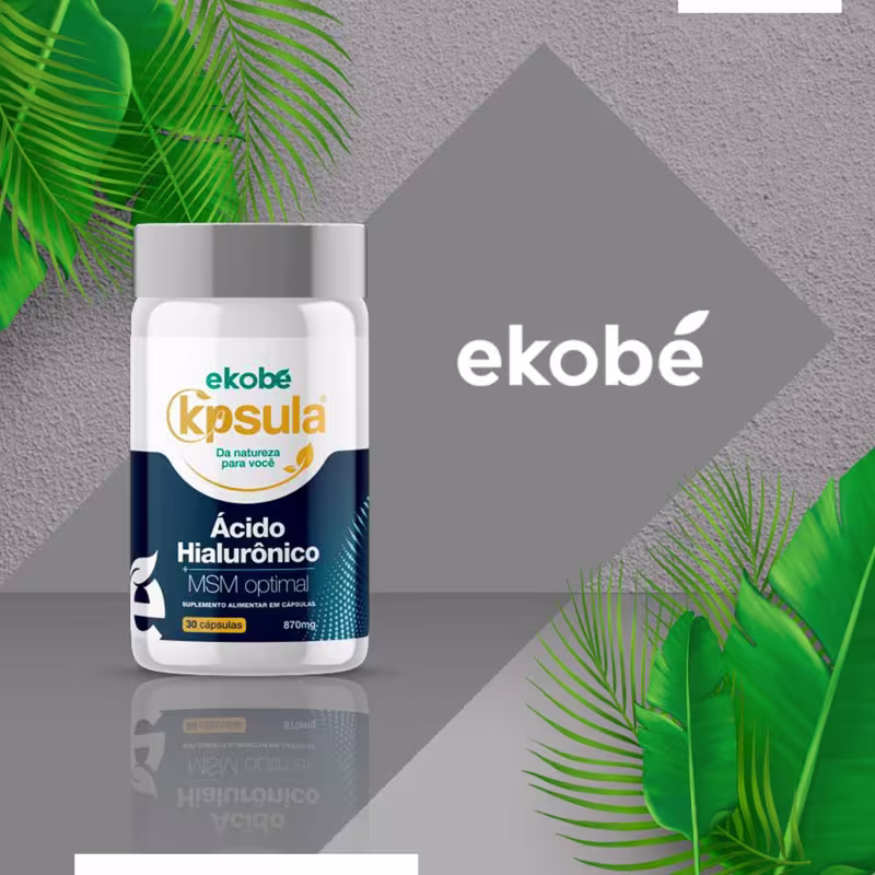 Ekobé K'psula Ácido Hialurônico MSM Optimal - Suplemento Vitamínico (30 Cápsulas)