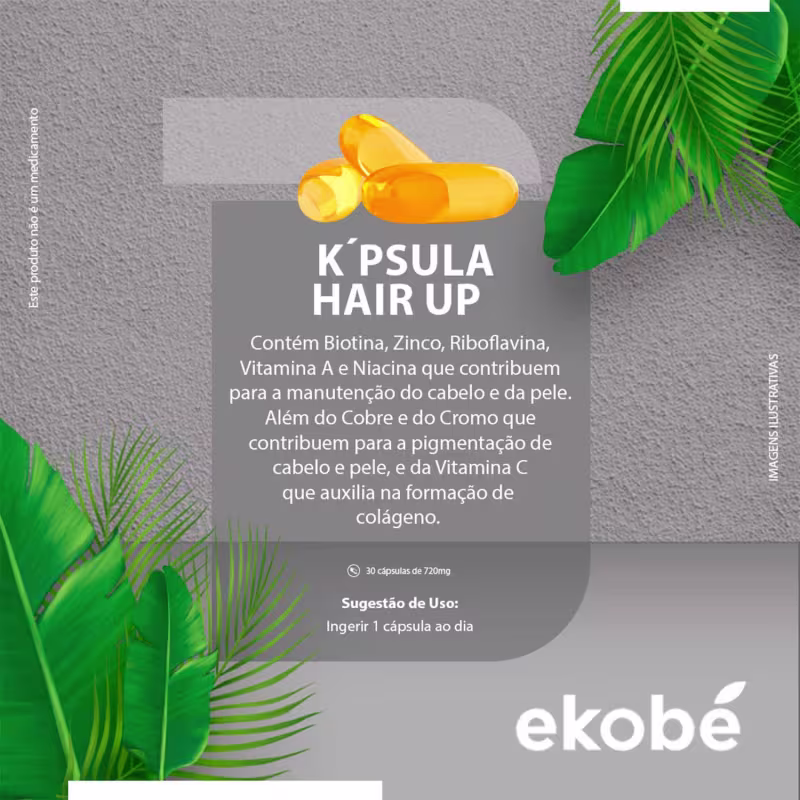 Ekobé K'psula Hair Up - Suplemento Vitamínico (30 Cápsulas)