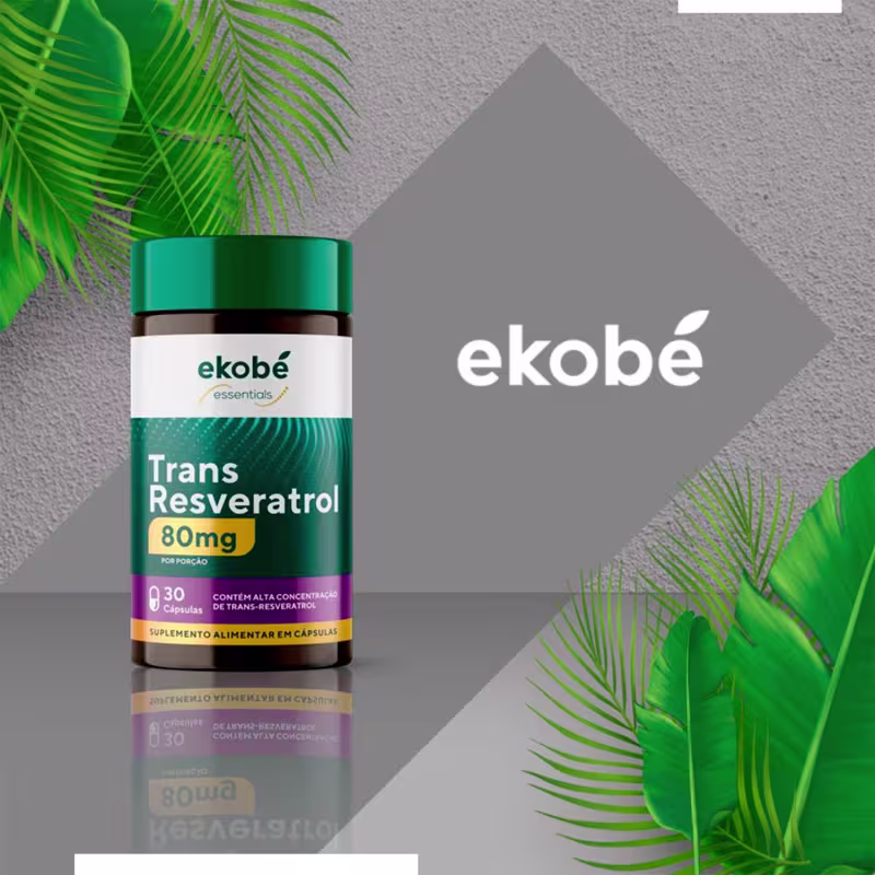Ekobé Trans-Resveratrol - Suplemento Vitamínico (30 Cápsulas)