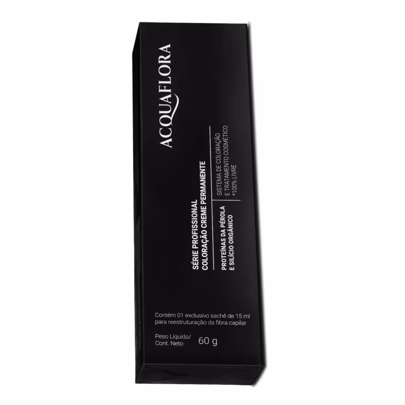 Kit Acquaflora Coloração 5.7 Castanho Claro Marrom + Água Oxigenada 20 Volumes (2 Produtos)