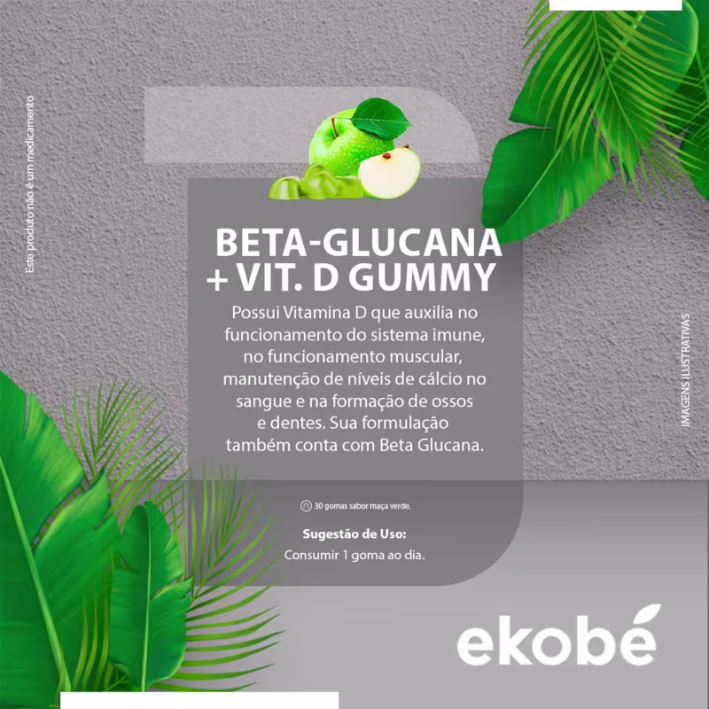 Ekobé Gummy Beta-Glucana - Suplemento Vitamínico (30 Unidades)
