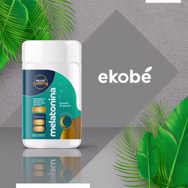 Ekobé Gummy Melatonina Sabor Maracujá - Suplemento Vitamínico (30 Unidades)