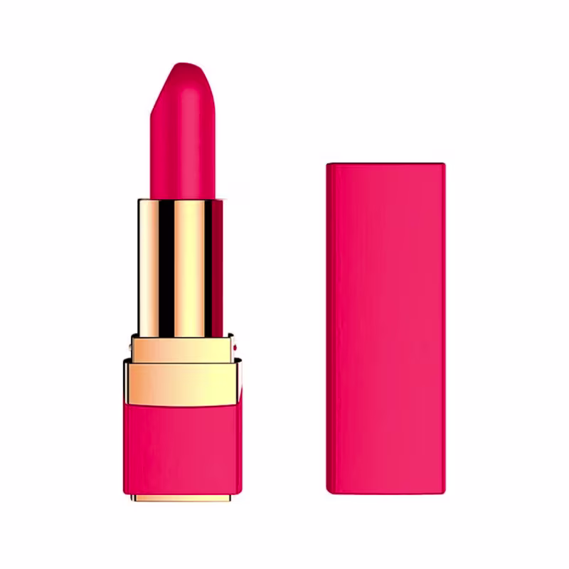 Vibrador em Formato de Batom Recarregável em tom de vermelho