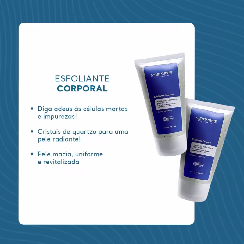 Kit Cicatribem Esfoliante Corporal Antiestrias Quarteto (4 Unidades)
