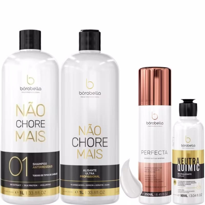 Borabella Kit Não Chore Mais 1L + Perfecta 250ml + NeutraQuimic 90ml