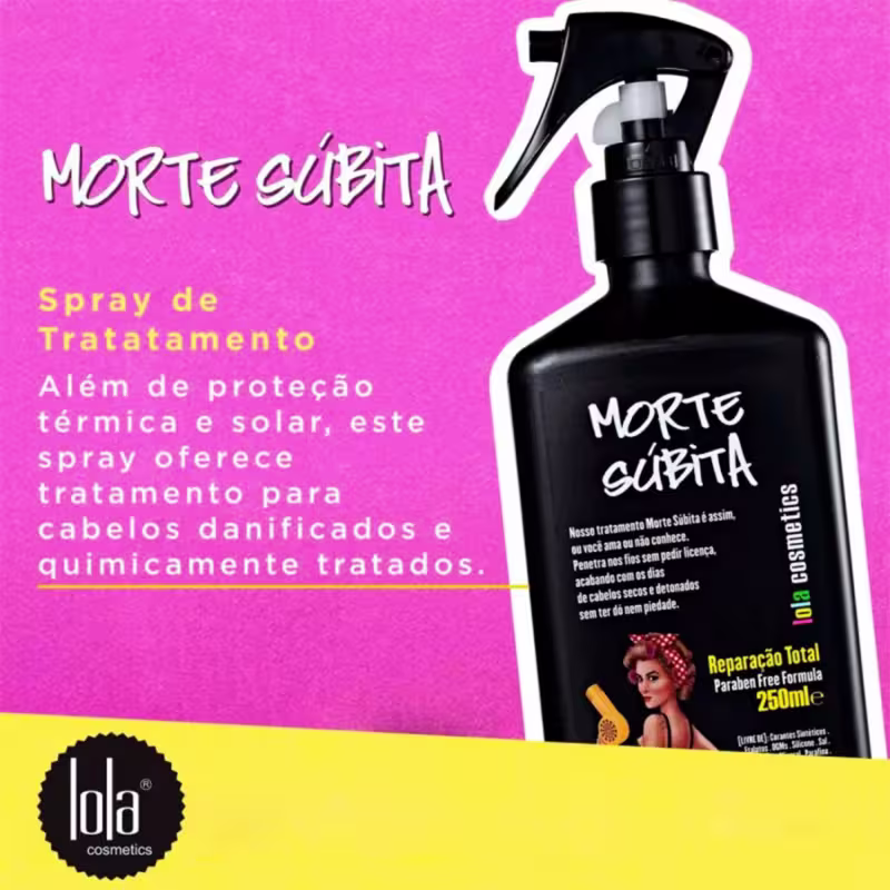 Kit Lola Morte Súbita Máscara & Spray Reparação Total