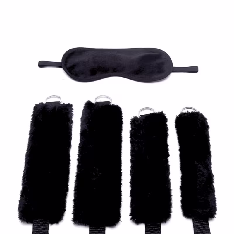 Kit de Bondage Linha Sado Sexy Fantasy Preto