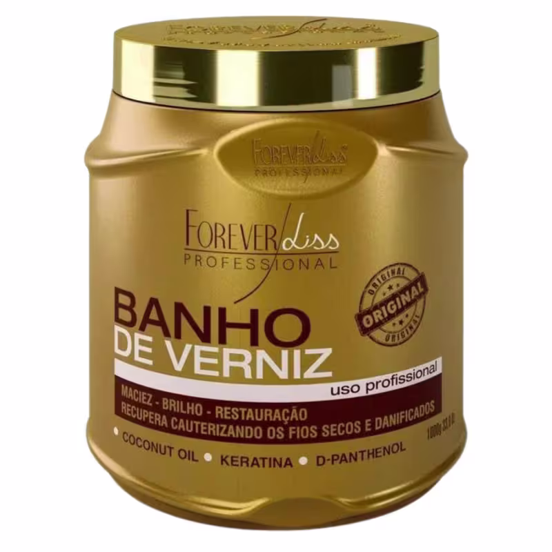 Kit Condicionador E Mascara Forever Liss Banho De Verniz