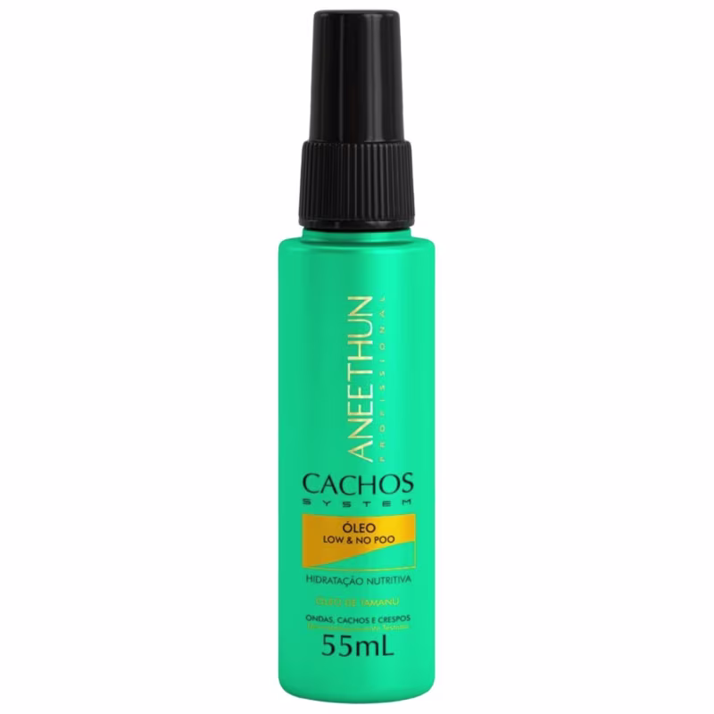 Kit Co Wash Máscara Óleo Cachos Finalizador Crespos Aneethun