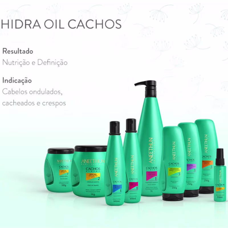 Kit Co Wash Gelatina E Finalizador Crespos Aneethun Cachos