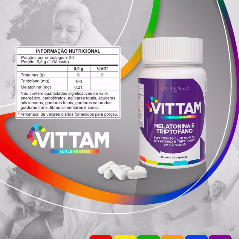 A imagem mostra a tabela nutricional do produto.