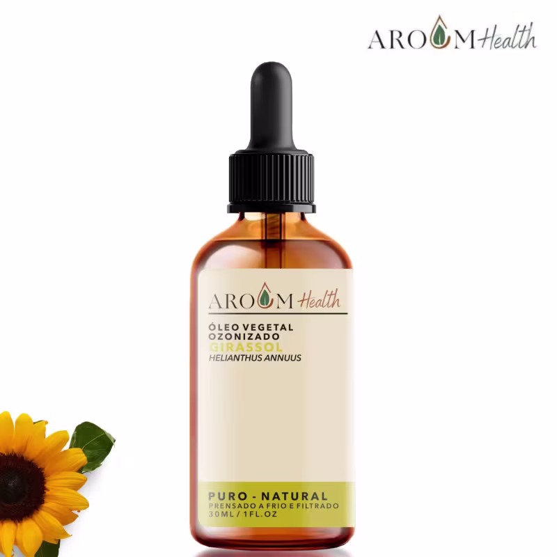 Óleo Ozonizado de Girassol - 30 ML Aroom Health