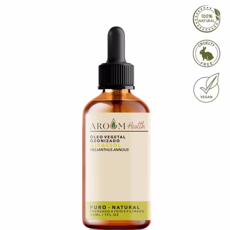 Óleo Ozonizado de Girassol - 30 ML Aroom Health