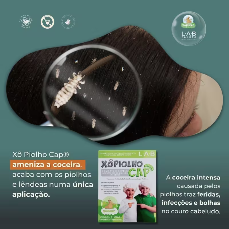 XO PIOLHO CAP + PENTE REMOVEDOR GRATIS