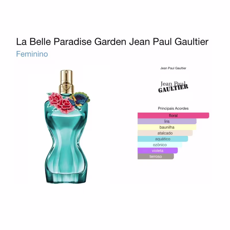 La Belle Paradise Garden Jean Paul Gaultier EDP 100ml Original