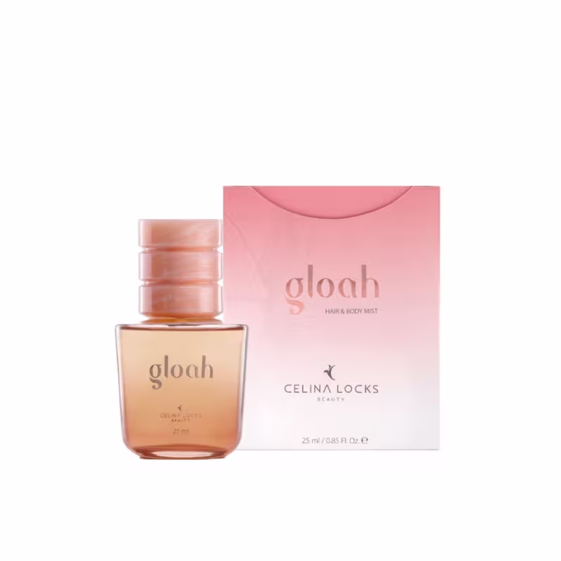 Perfume para Cabelo e Corpo Celina Locks Beauty Gloah Hair & Body Mist, 25ml.