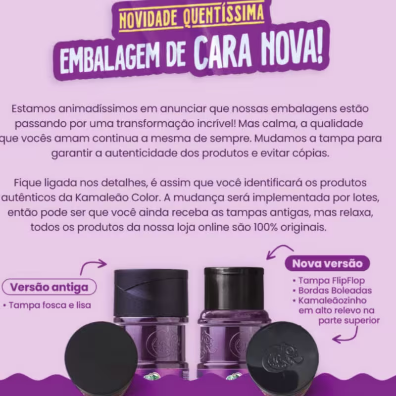 Máscara Pigmentante Kamaleão Color Corujinha, 100ml.