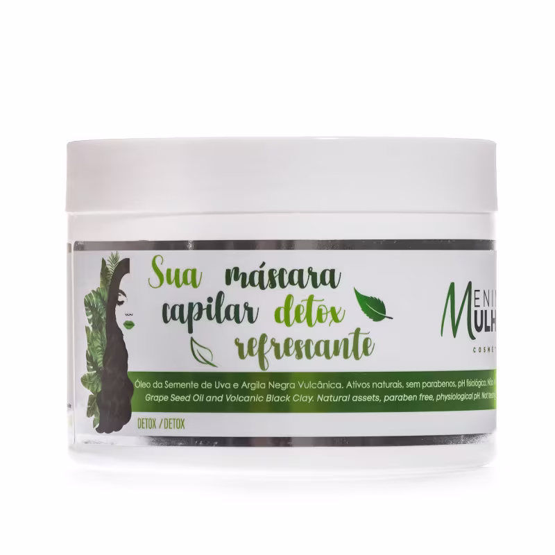 Menina & Mulher Cosméticos Detox - Máscara Capilar 250gr