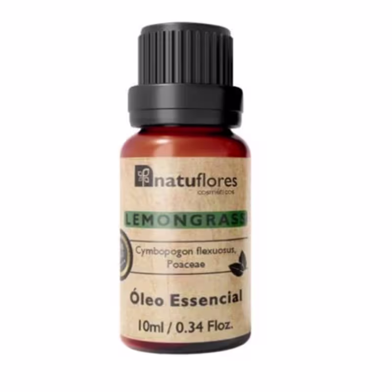 Óleo Essencial De Lemongrass Natuflores 100% Puro 10ml