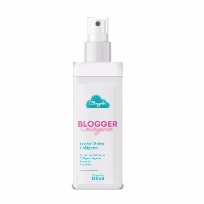 Loção Tônica Facial Bloggerbr Colágeno, 120ml.