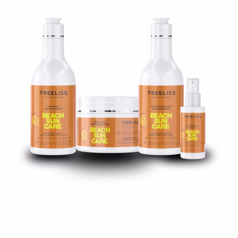 Kit Beach Sun Cuidados para Cabelos ao Sol intensa Treeliss