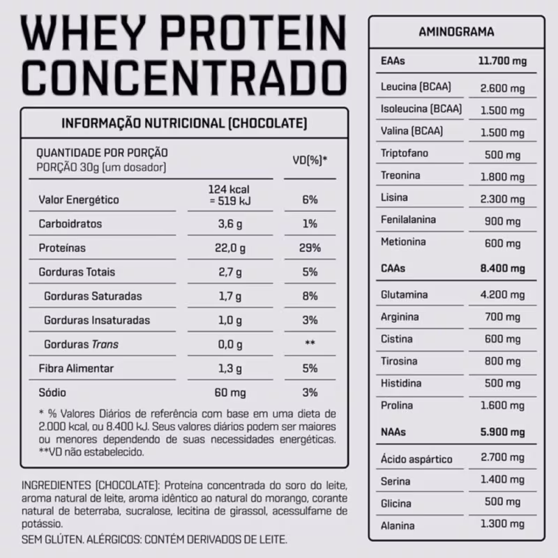 Dux Human Health Whey Protein Concentrado Chocolate - Suplemento Alimentar em Pó 900g