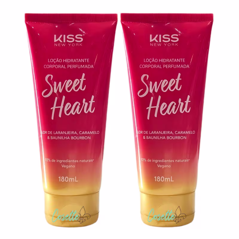 Kit Kiss New York Sweet Heart - Hidratante Corporal 180ml - 2 Unidades