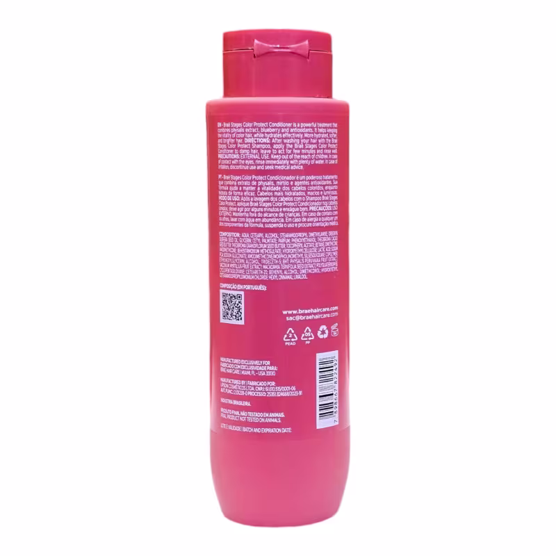 Kit Braé Stages Color Protect - Shampoo 250ml + Condicionador 250ml + Máscara 200g + Treatment Cream Leave-In 200ml