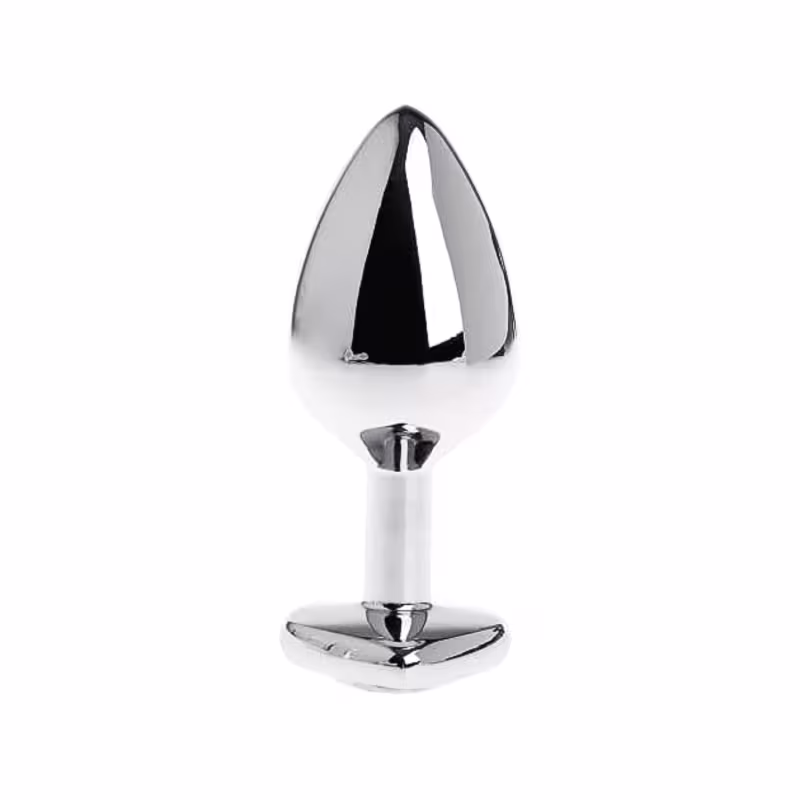 Plug Anal Sexy Import Coração Cristal Joia G Pink, 1 produto.