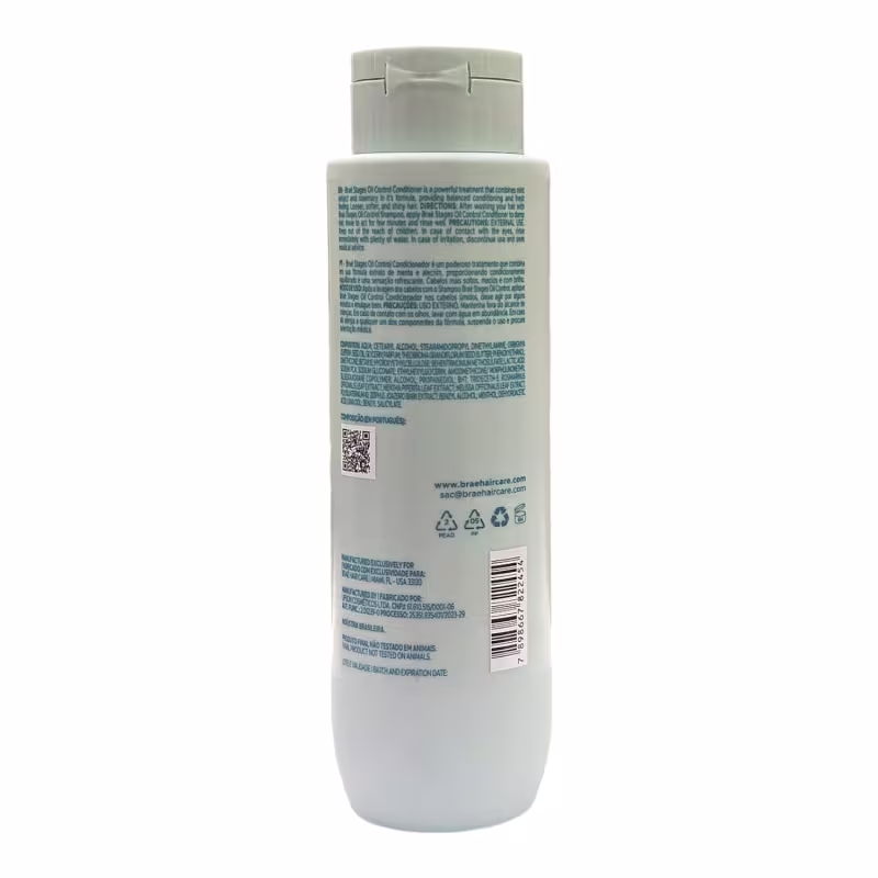 Kit Braé Stages Oil Control Shampoo 250ml + Condicionador 250ml + Treatment Cream Leave-In 200ml