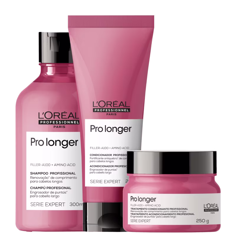 Kit L'oréal Professionnel Pro Longer - Shampoo 300ml + Condicionador 200ml + Máscara 250g