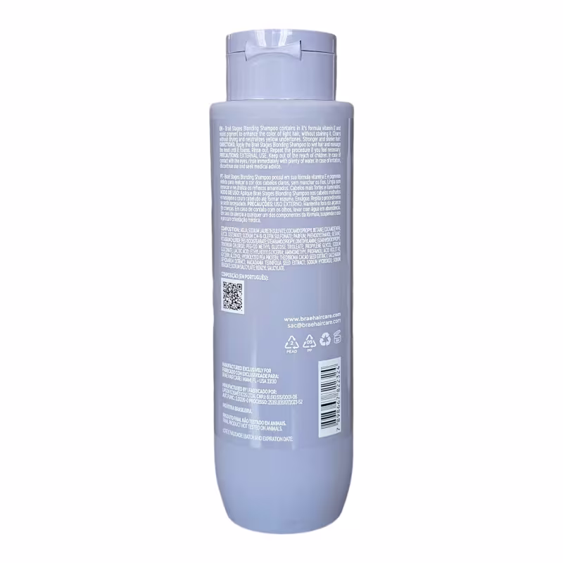 Kit Braé Stages Blonding - Shampoo 250ml + Máscara 200g + Treatment Creme Leave-In 200g