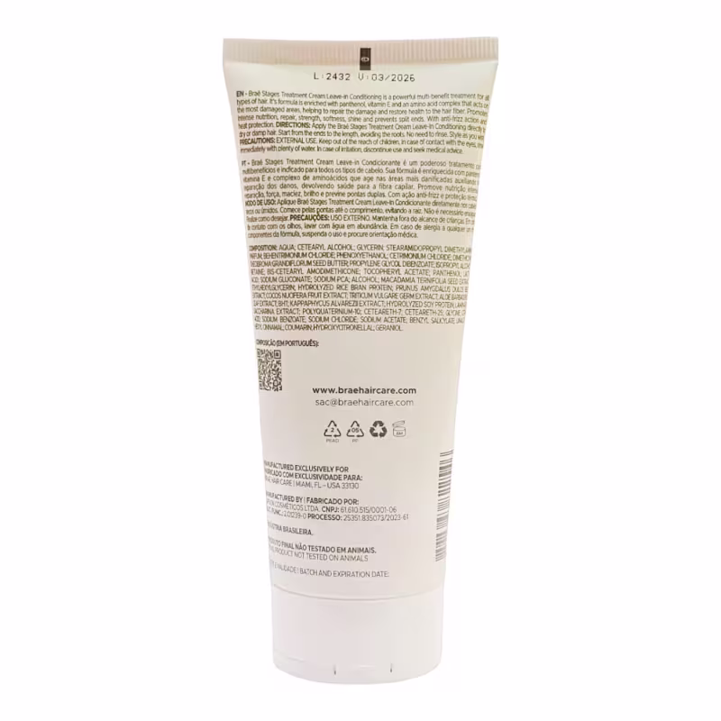 Kit Braé Stages Blonding - Shampoo 250ml + Máscara 200g + Treatment Creme Leave-In 200g + Óleo Blend 35ml
