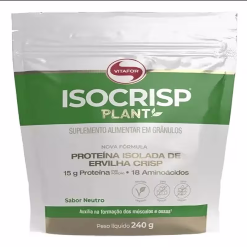 Suplemento Alimentar em Flocos Vitafor Isocrisp Sabor Neutro, 240g.
