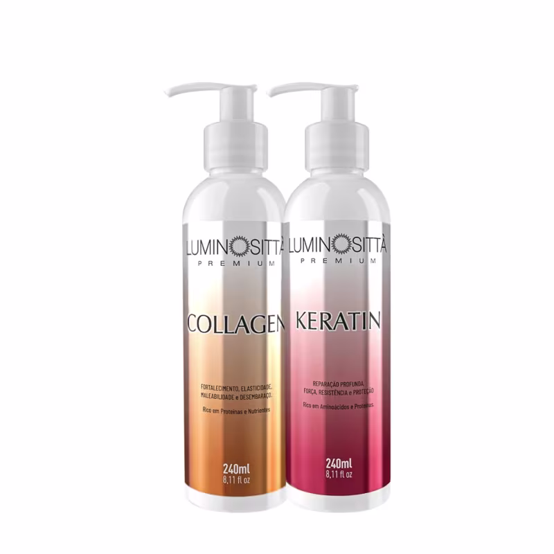 Kit Collagen Keratin Reconstrução Profunda Luminosittà