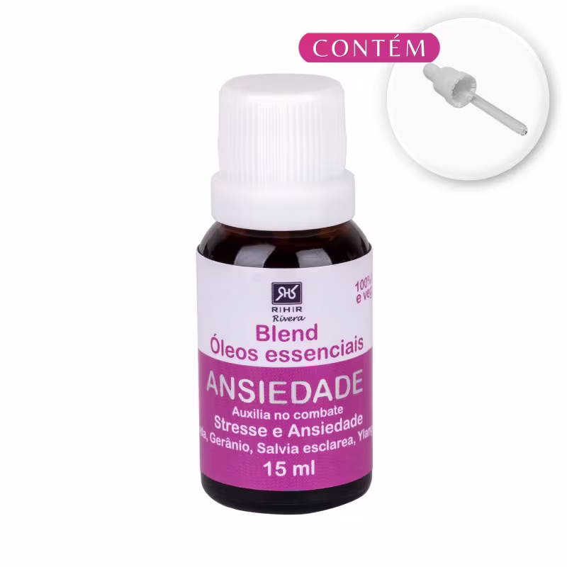Blend Óleos Essenciais de Ansiedade da RHR Cosméticos.