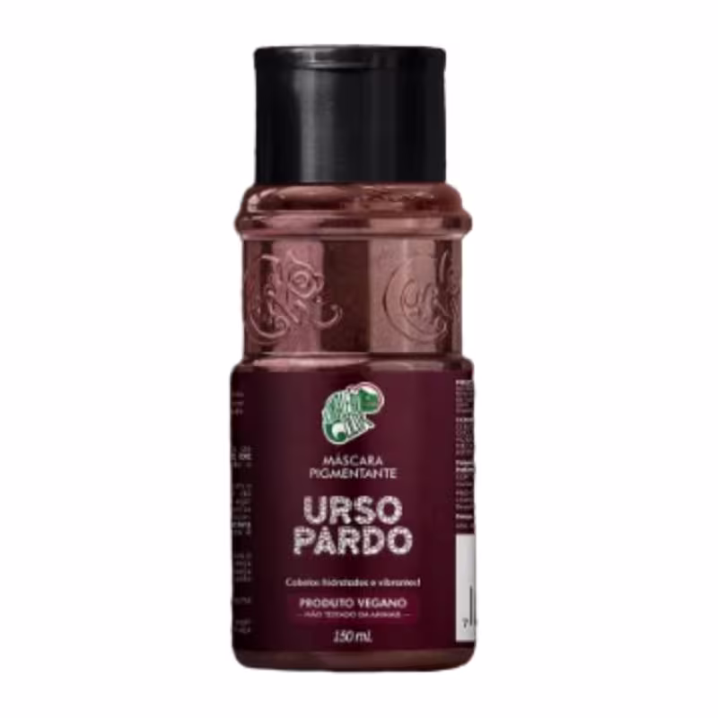 Máscara Capilar Pigmentante Kamaleão Color Urso Pardo, 150ml.