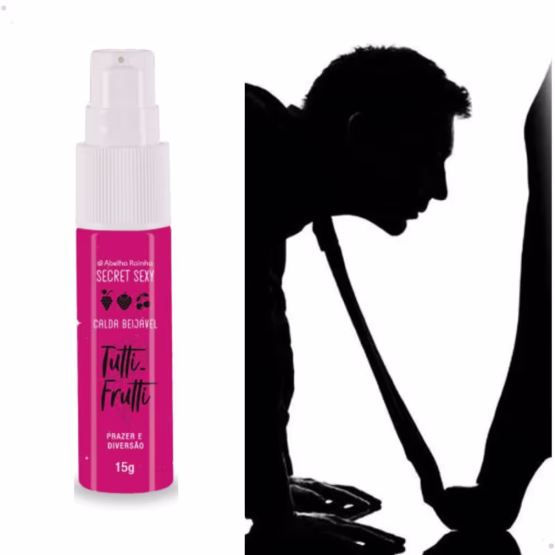 Calda Beijável Sabor Tutti Frutti Prazer e Diversão 15g Secret Sexy Abelha Rainha REF 2915