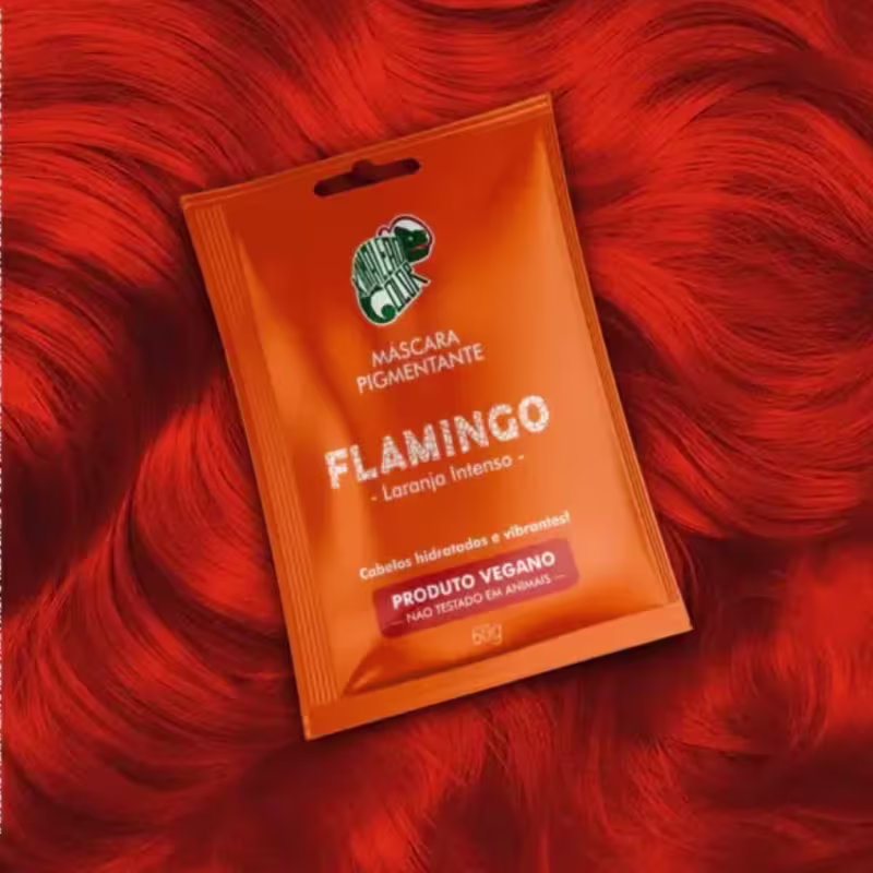 Máscara Capilar Tonalizante Kamaleão Color Flamingo, 60g.