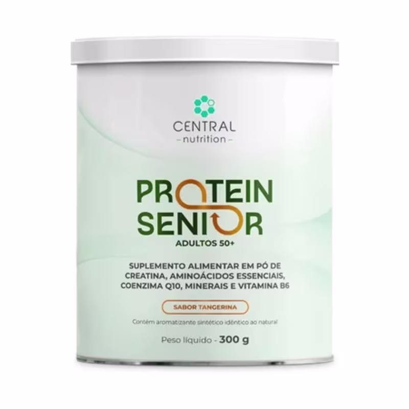 Protein Senior 300g Adultos 50+ Sabor Tangerina Central Nutrition