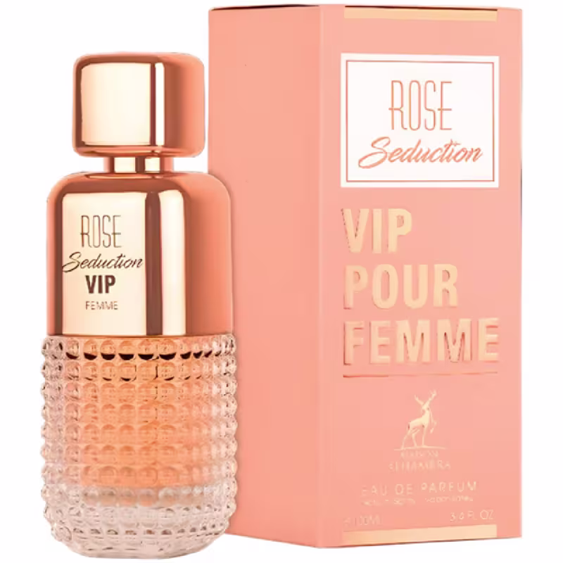 Perfume Feminino Rose Seduction Vip Pour Femme Maison Alhambra EDP, 100ml.