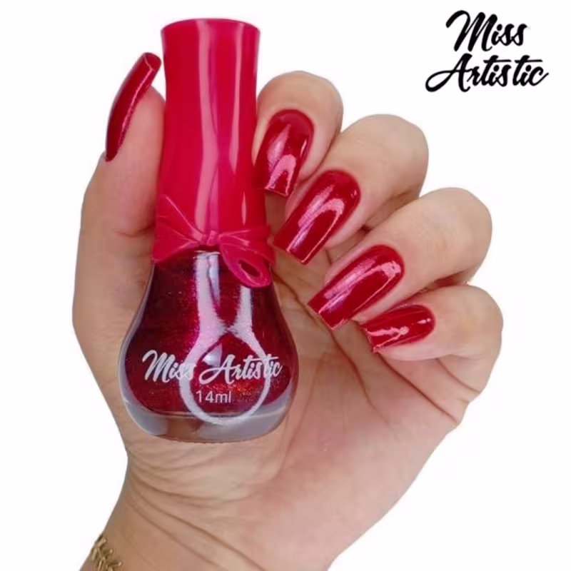 MISS ARTISTIC - Coleção Vermelhos Maravilhosos com 6 Lindas Cores - Lacinhos - 14ml