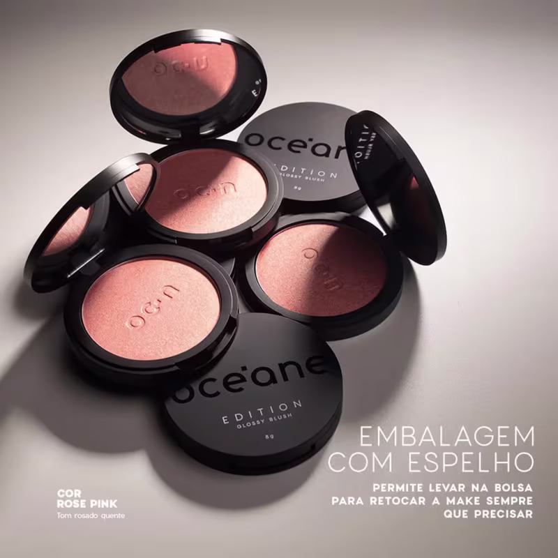 Kit Océane Edition Iluminador e Blush Glossy Rose (2 produtos)